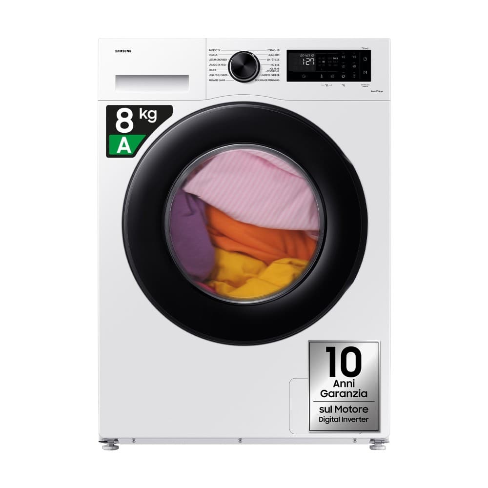 Samsung lavatrice Standard Serie 5000T Crystal Clean, 8 KG – Euronics