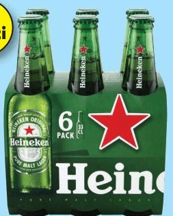 Birra Heineken conf 6 pezzi da 330 ml cad in offerta da Carrefour