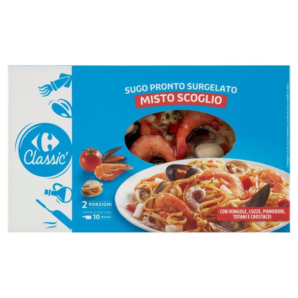 Sugo Pronto Misto Scoglio, 350 g Classic – Carrefour