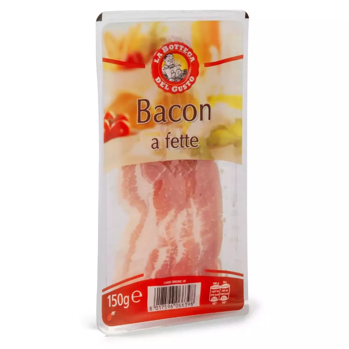 Del Bottego bacon a fette, 150 g – Eurospin