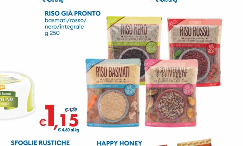 Riso già pronto 250 g in offerta da MD