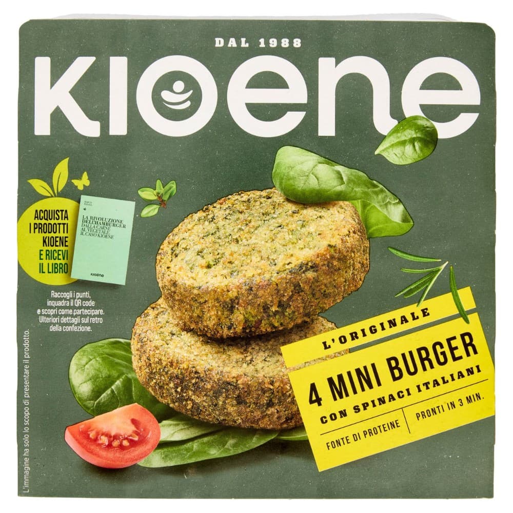Linea Miniburger o Burger Vegetali Kioene 200 g in offerta da Bennet