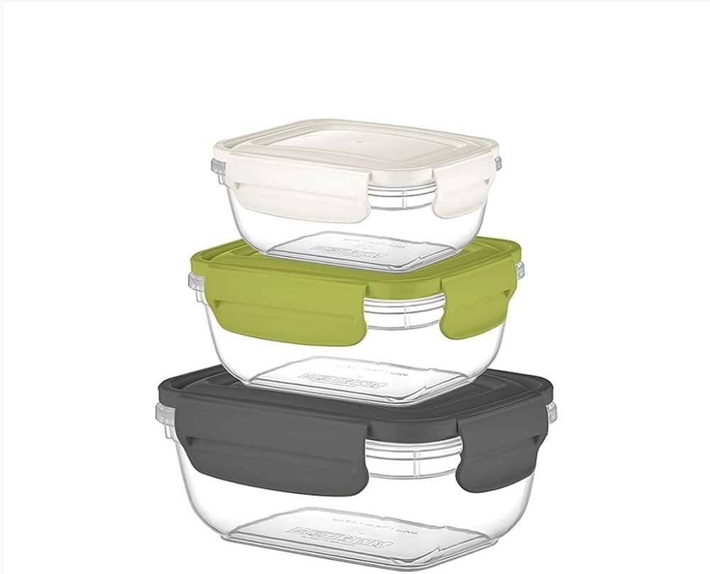 Set 3 contenitori con ali linea Frigoclick rettangolari 400/800/1400 ml, quadrati 500/900/1500 ml Belli e Forti in offerta da Il Gigante