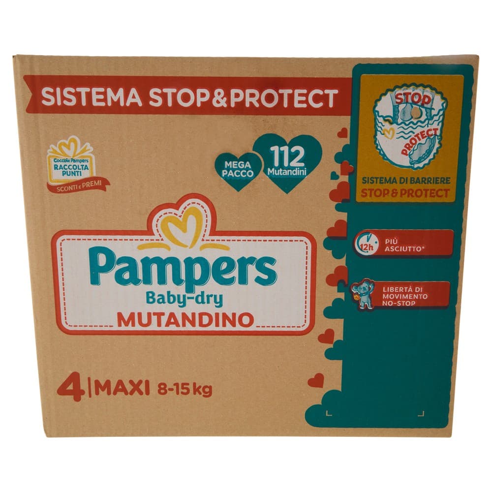 Pampers pannolini Baby Dry o Mutandino, 112, 96, 88, 68, 92, 72 o 60 pezzi – Iper La grande i