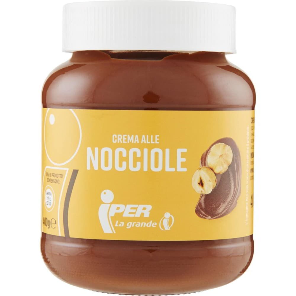 Crema spalmabile alle nocciole, 330 g o 400 g Iper – Iper La grande i