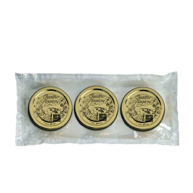 Capsule Bormioli Quattro Stagioni confezione 3 pezzi, diametro 56 mm in offerta da Coop