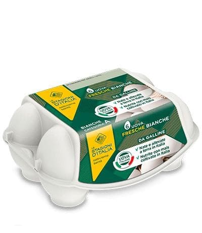 6 Uova da allevamento a terra classiche o bianche Le Stagioni d'Italia 6 Uova in offerta da Iper La grande i