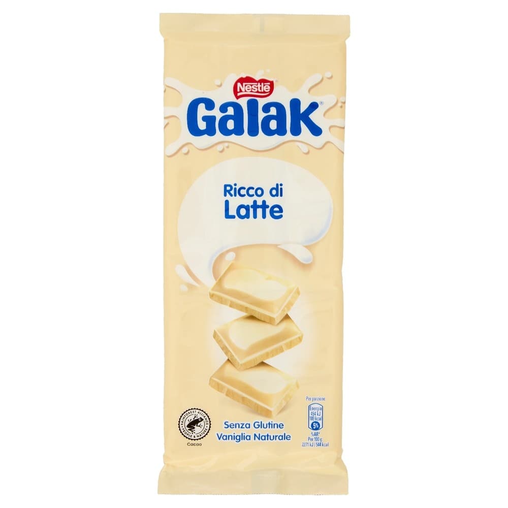 Tavoletta cioccolato bianco Galak Nestlé, 100 g – Il Gigante
