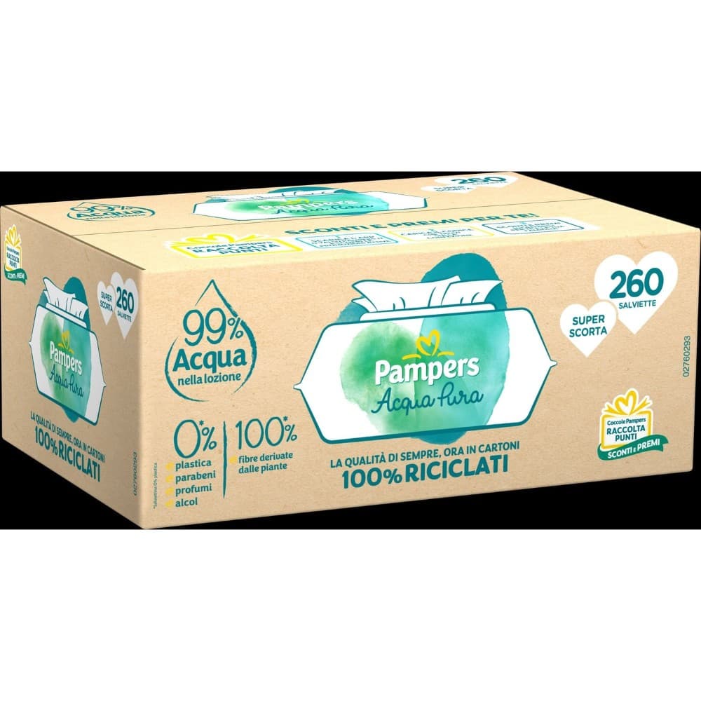 Salviette Baby Dry Fresh o Acqua Pura, x420 o x260 Pampers – Iper La grande i