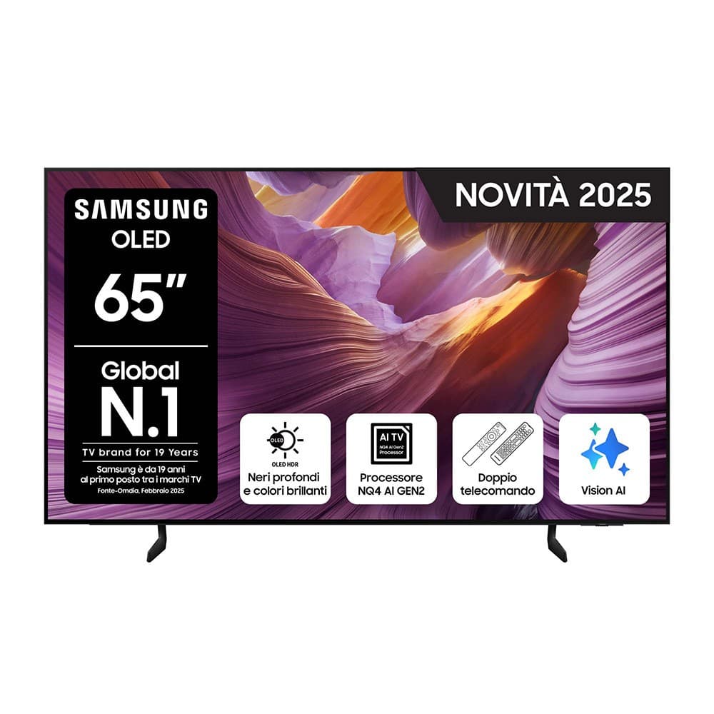 Samsung Smart TV 4K OLED QE65S85FA, 65" – Unieuro