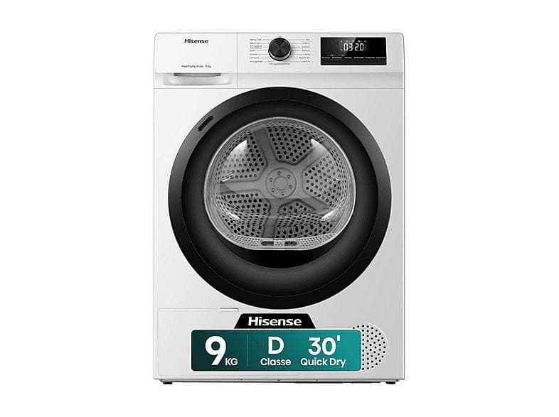 Asciugatrice DH11900BWCCA, 9 KG HISENSE – Unieuro