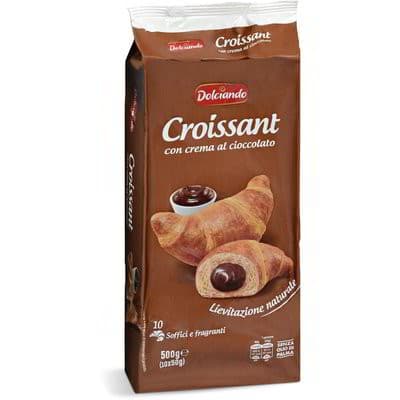 Croissant con crema al cioccolato 10 pz, 500 g Dolciando in offerta da Eurospin