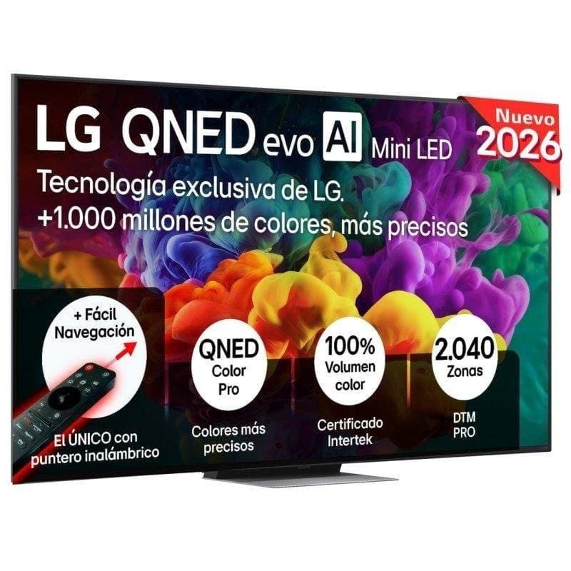 LG QNED evo AI MiniLED 86B, 65" – Comet