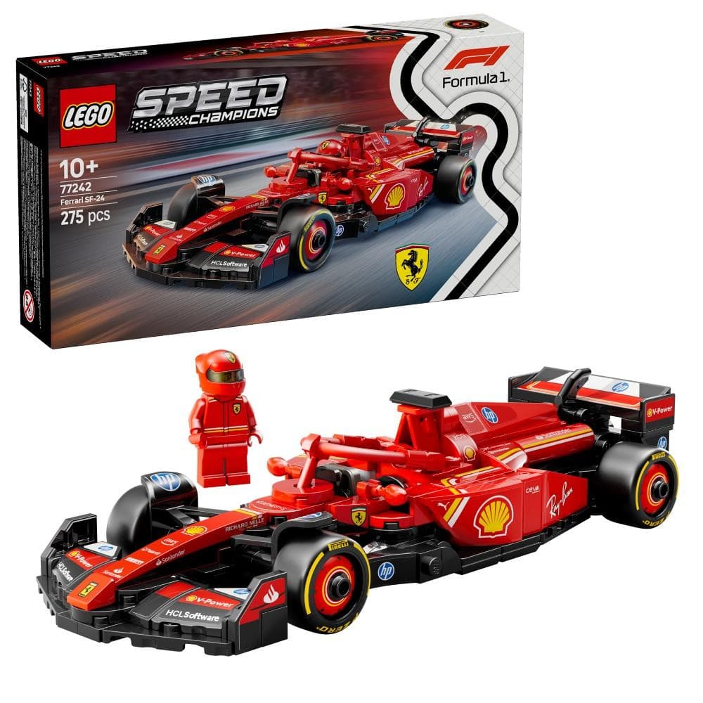 Auto da corsa F1 Ferrari SF-24 77242, 275 pezzi LEGO SPEED CHAMPIONS – Esselunga