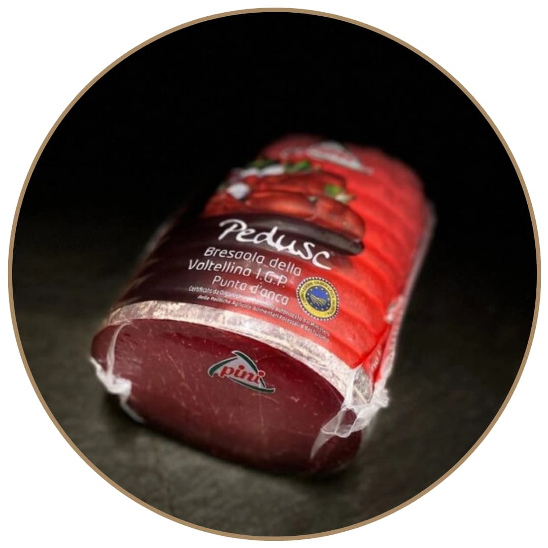 Bresaola della Valtellina IGP Punta d'Anca, 80 g PINI – Il Gigante
