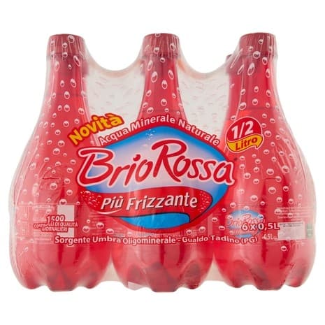 Acqua frizzante Brio Rossa, 6 x 500 ml – Bennet