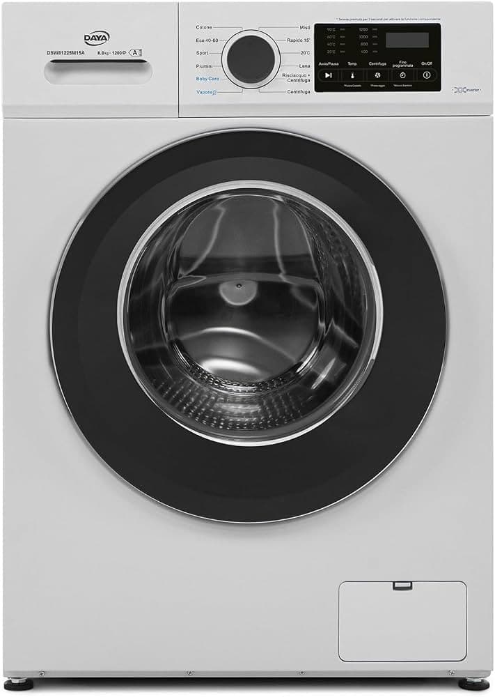 Lavatrice Slim Daya DSW81226M18A2, 8 Kg – Carrefour