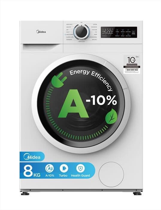 Midea lavatrice MF110W80BA10, 8 kg – Trony