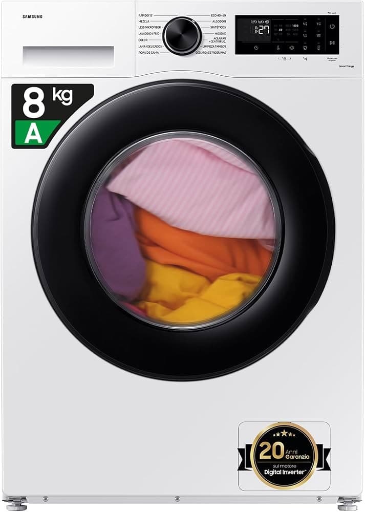 Samsung Lavatrice 1.400 giri Crystal Clean WW80CGC04DAE, 8KG – Euronics