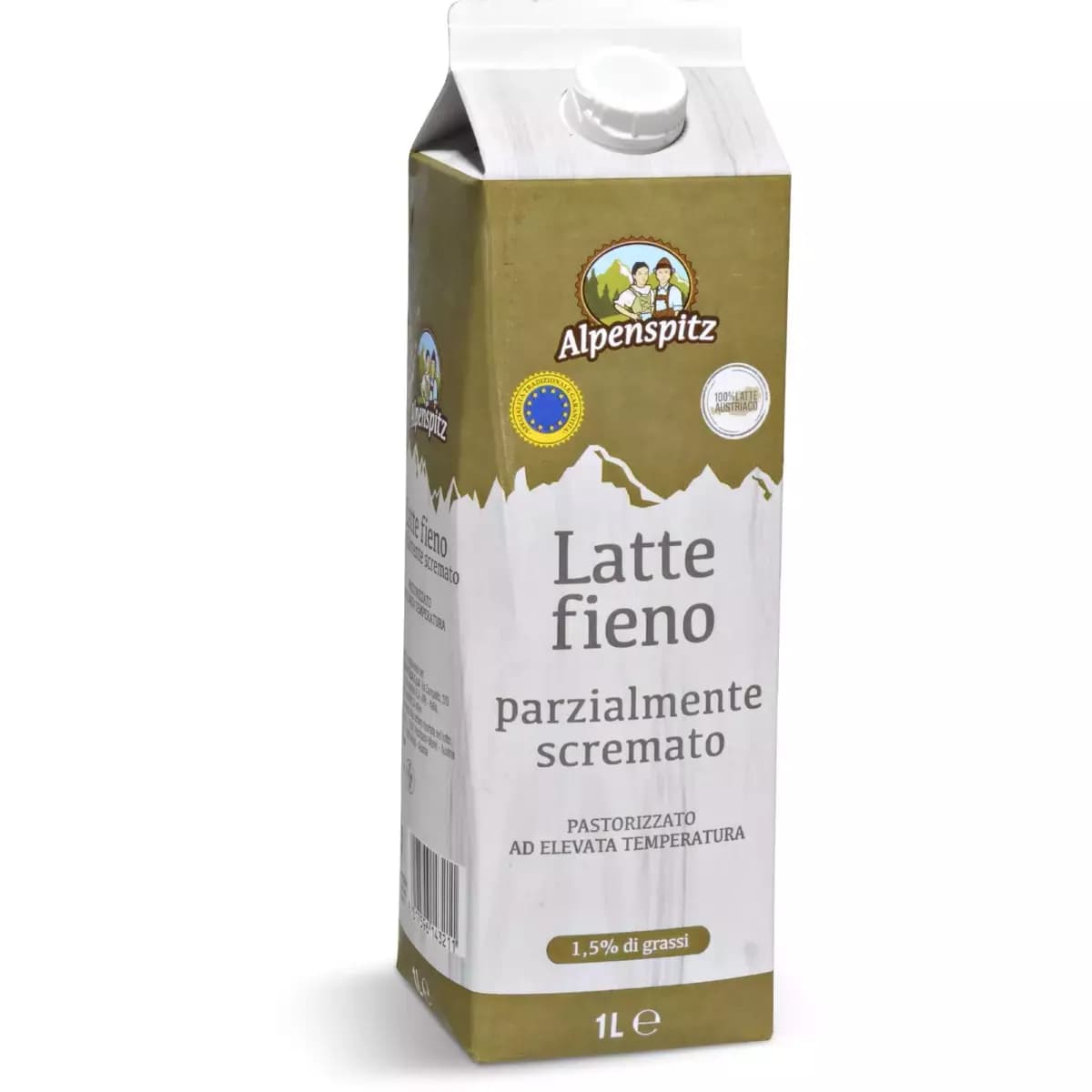 Latte fieno UHT parzialmente scremato, 1 l Alpenspitz – Eurospin