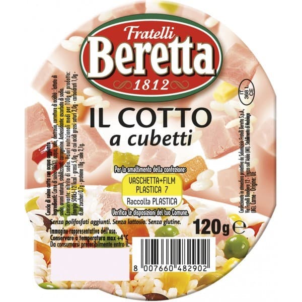 Cotto a cubetti Fratelli Beretta, 120 g – Panorama