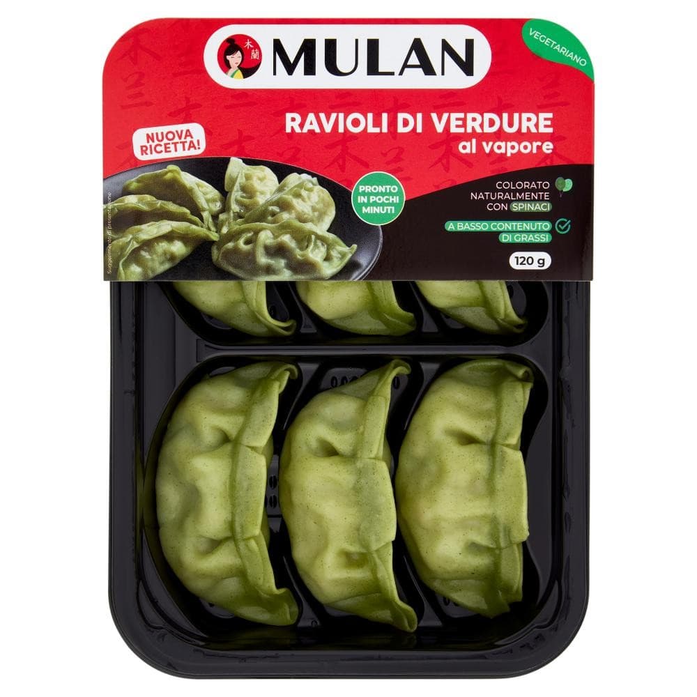 Ravioli di verdure al vapore Mulan, 120 g – Il Gigante