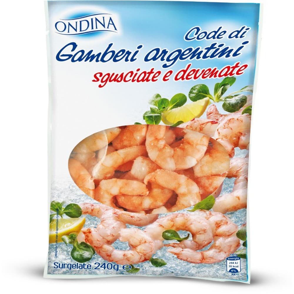 Ondina code di gamberi argentini sgusciate, 240 g – Eurospin