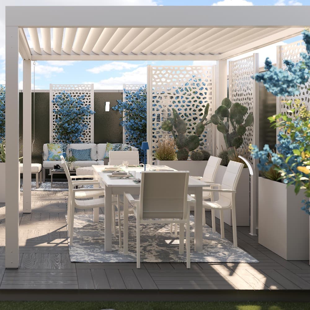 Pergola bioclimatica Spell, L300xP296xH244 cm – Leroy Merlin