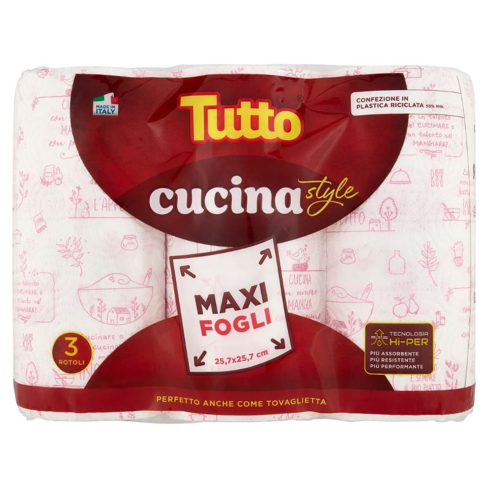 Carta casa Tutto Cucina Style, conf. 3 pezzi – Carrefour