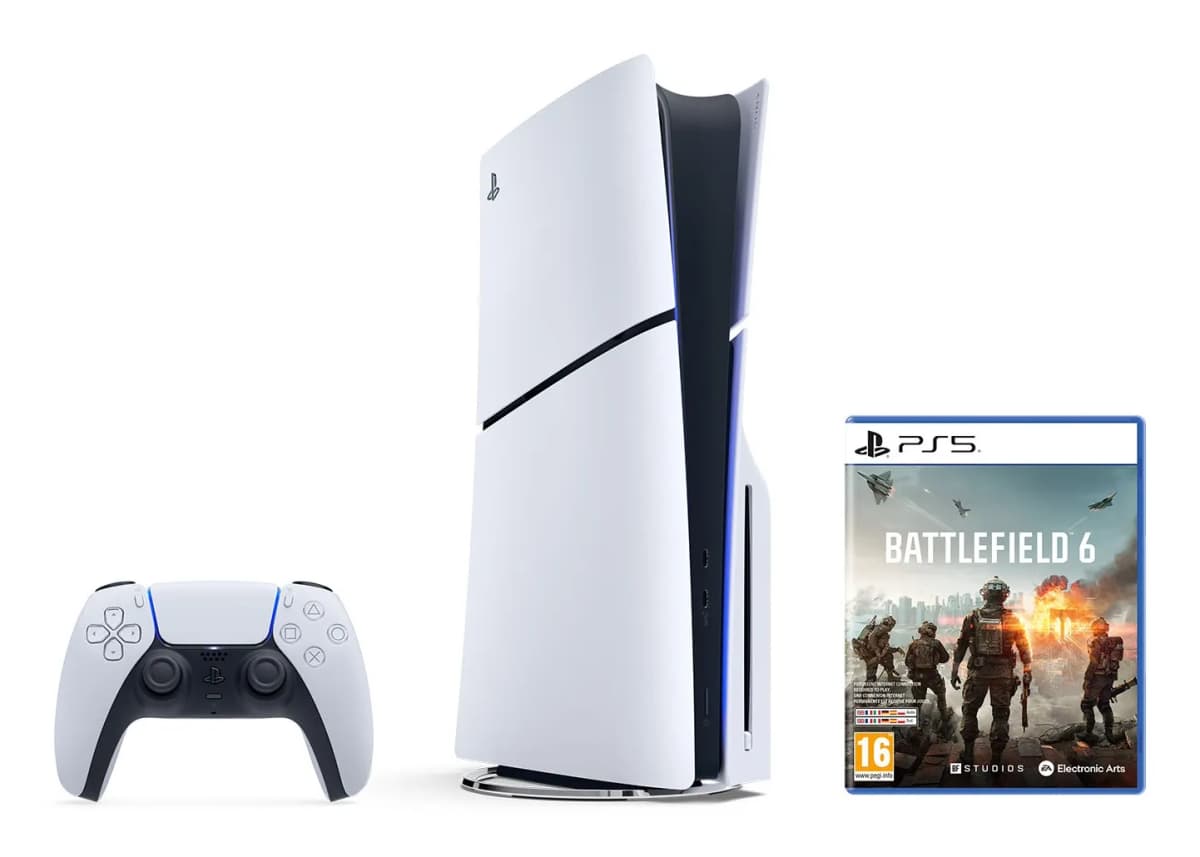 PS5 Slim Disc + Battlefield 6 SONY in offerta da Unieuro