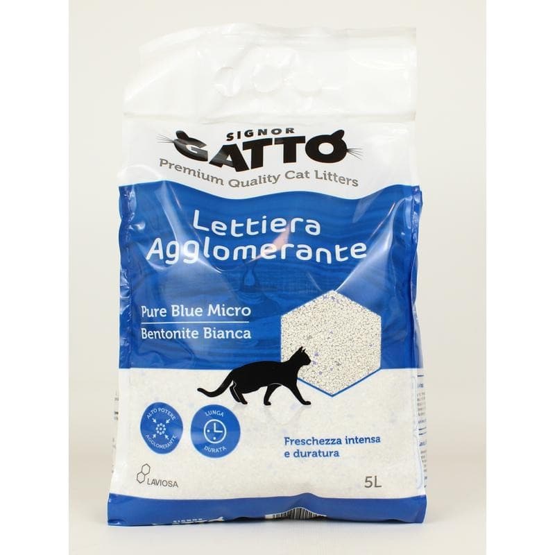 Lettiera per gatto al gel di silice Signor Gatto, L 5 – MD