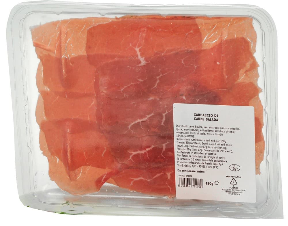 Carpaccio di Carne Salada, 110 g – Bennet