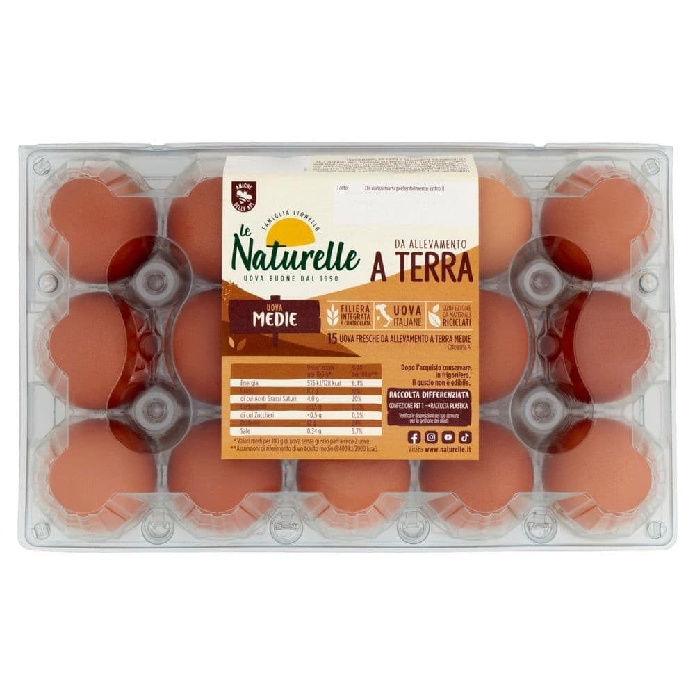 15 Uova medie Le Naturelle, 15 pezzi – Il Gigante