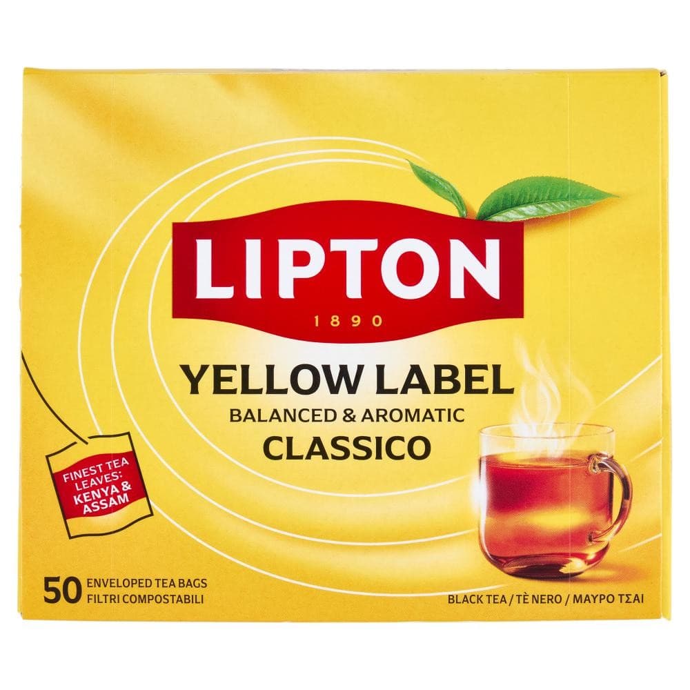 Tè Lipton Yellow Label o Verde, 50 filtri – Esselunga