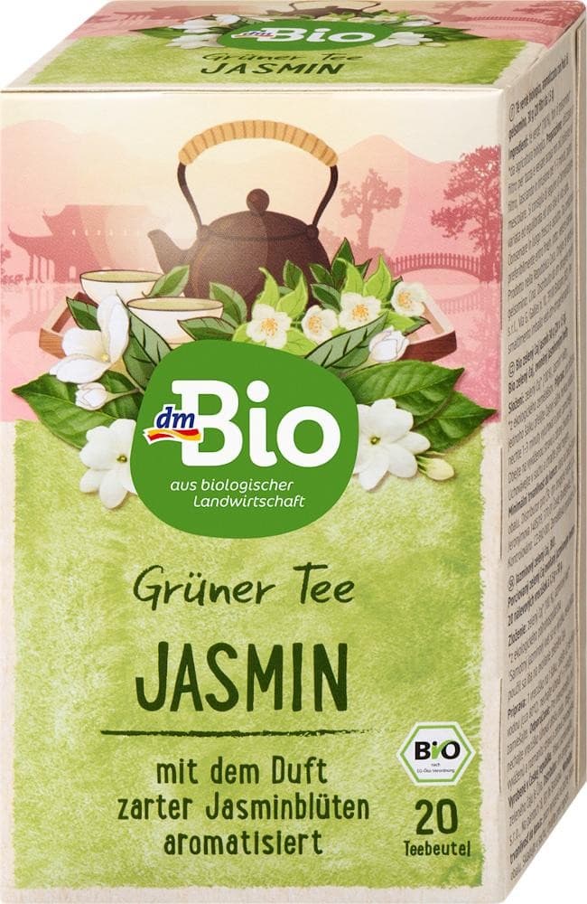 dmBio tè verde al gelsomino, 20 bustine – Dm
