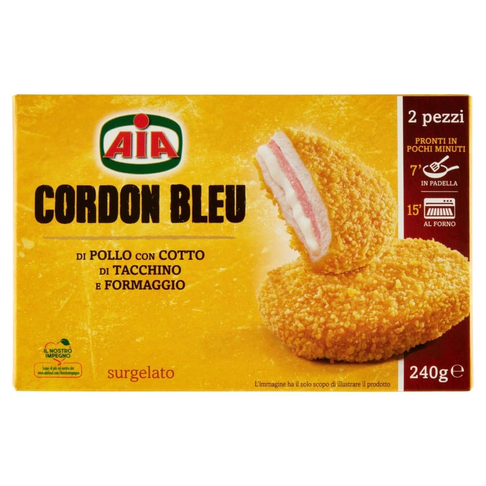 Cordon Bleu Surgelati Aia 2 pezzi (240 g) in offerta da Carrefour