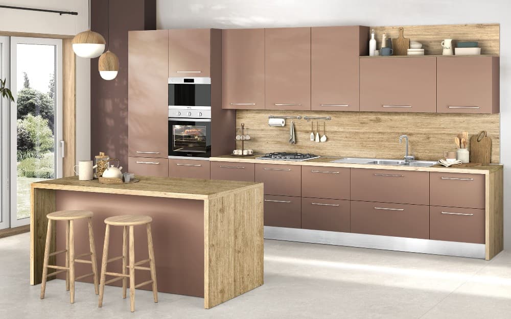 Cucina Rosa Retrò Opaco – Mondo Convenienza