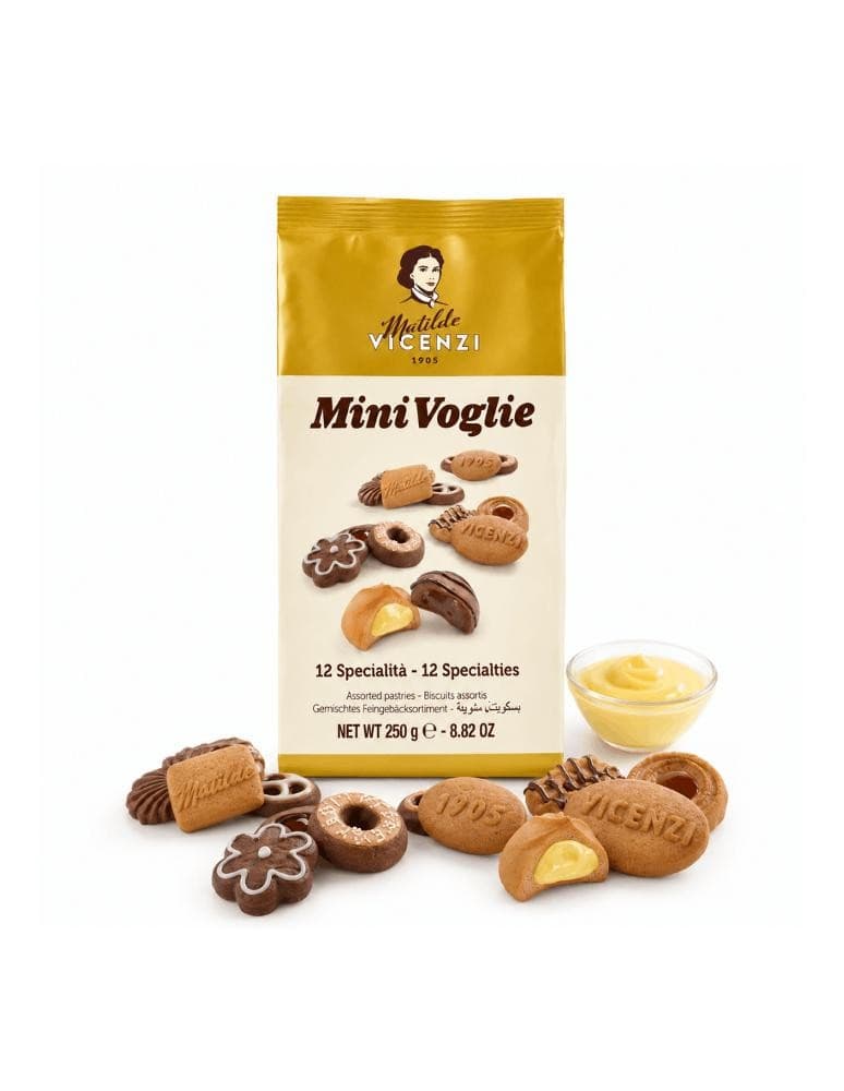 Matilde Vicenzi Amaretti o Minivoglie, 175 g o Minivoglie 250 g o latta biscotti Minivoglie 500 g – Iper La grande i