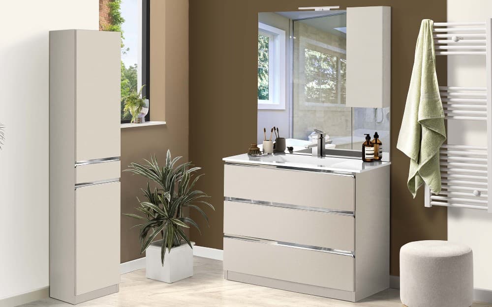 Componibile bagno Vittoria, cm 101x46x189h – Mondo Convenienza