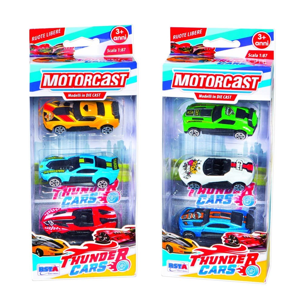 Auto die cast, 3 pezzi – MD