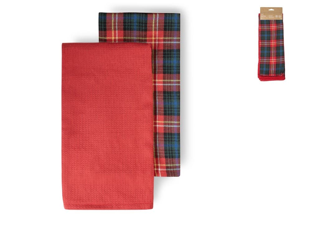 Set 2 strofinacci Highland 100% cotone, 50x70 cm Highlands – Il Gigante