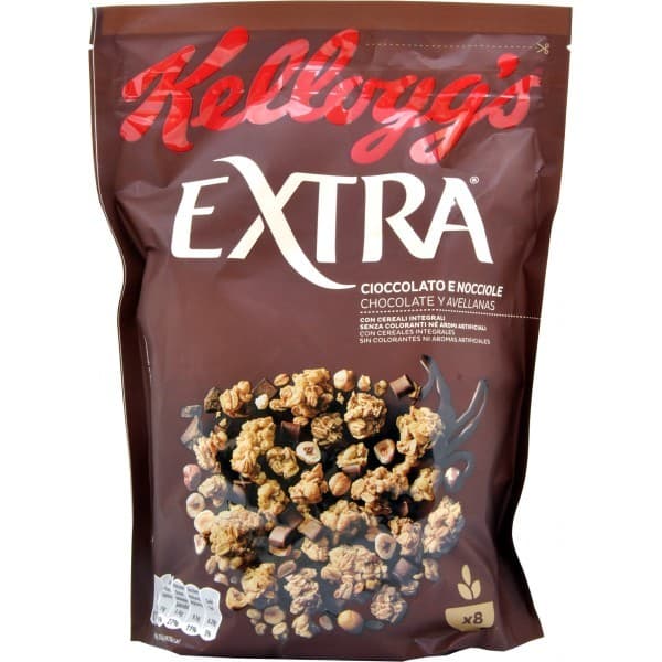 Kellogg's Extra cioccolato e nocciole 375 g in offerta da Penny