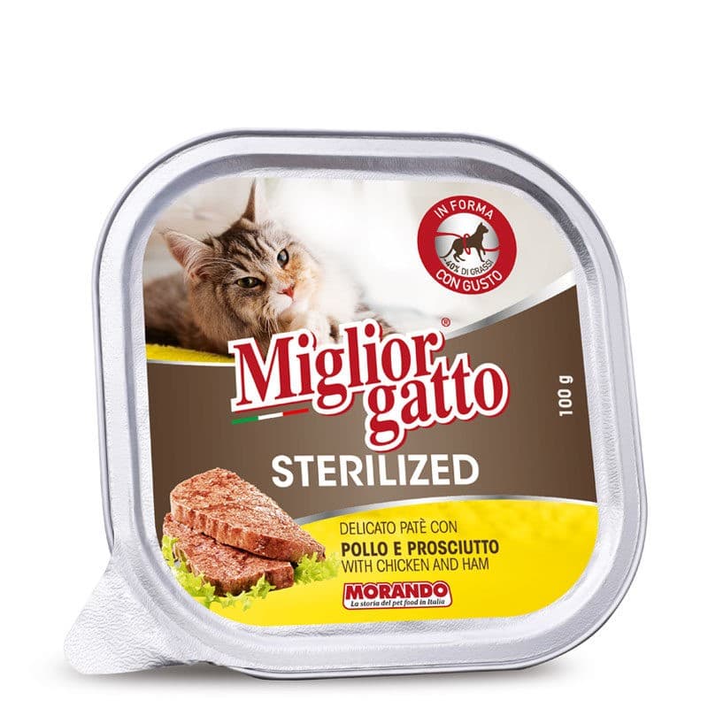 Alimento per gatti Miglior gatto sterilizzato Morando 100 g in offerta da Il Gigante