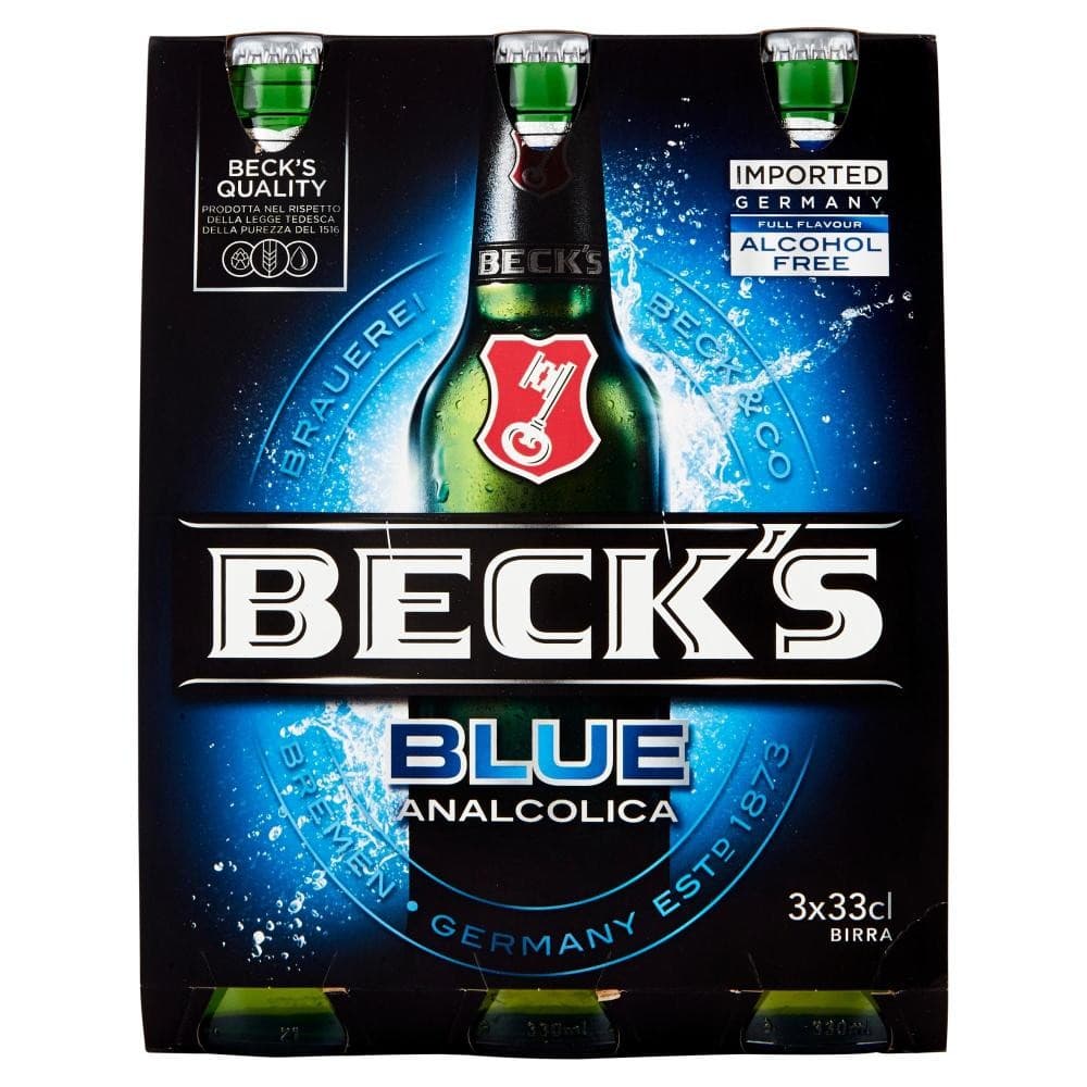 Birra Blue analcolica Beck's, 3x33 cl – Il Gigante