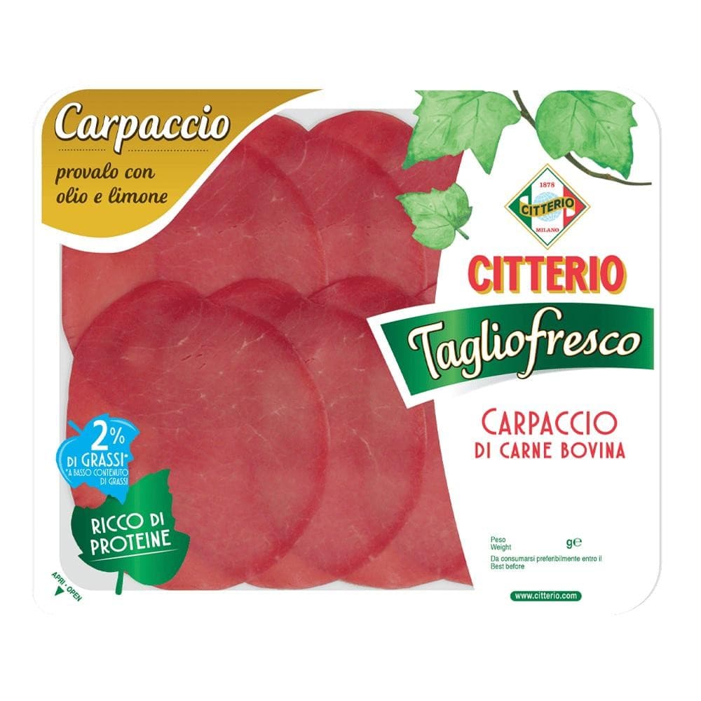 Carpaccio di carne bovina Tagliofresco Citterio, 90 g – Il Gigante