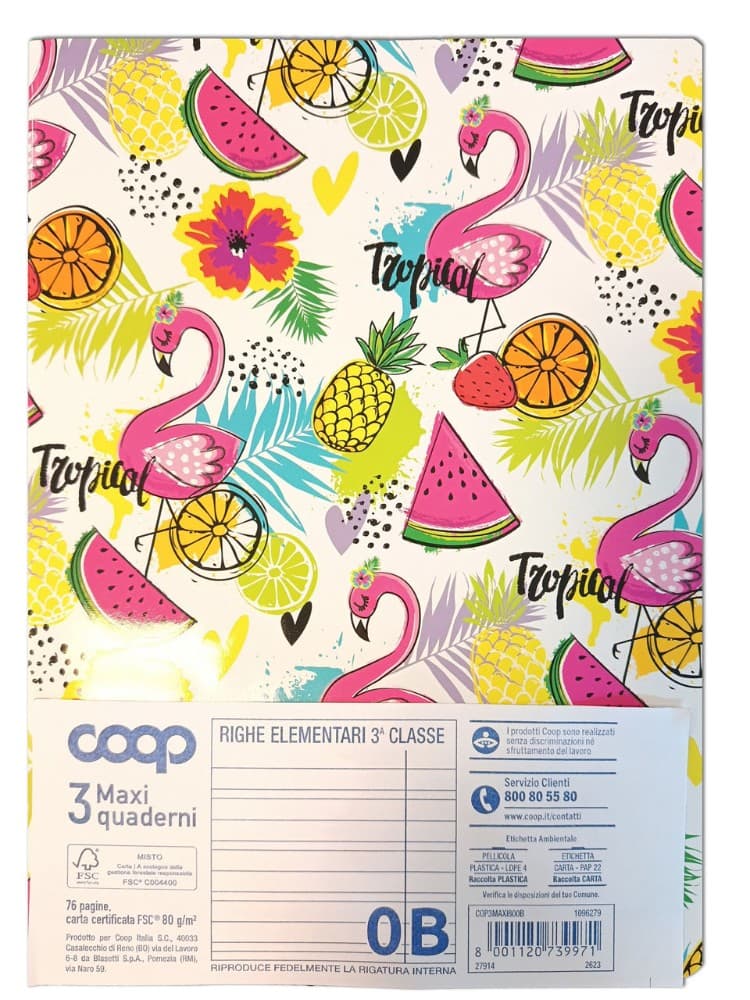 Maxiquaderni Coop 3 pezzi in offerta da Coop