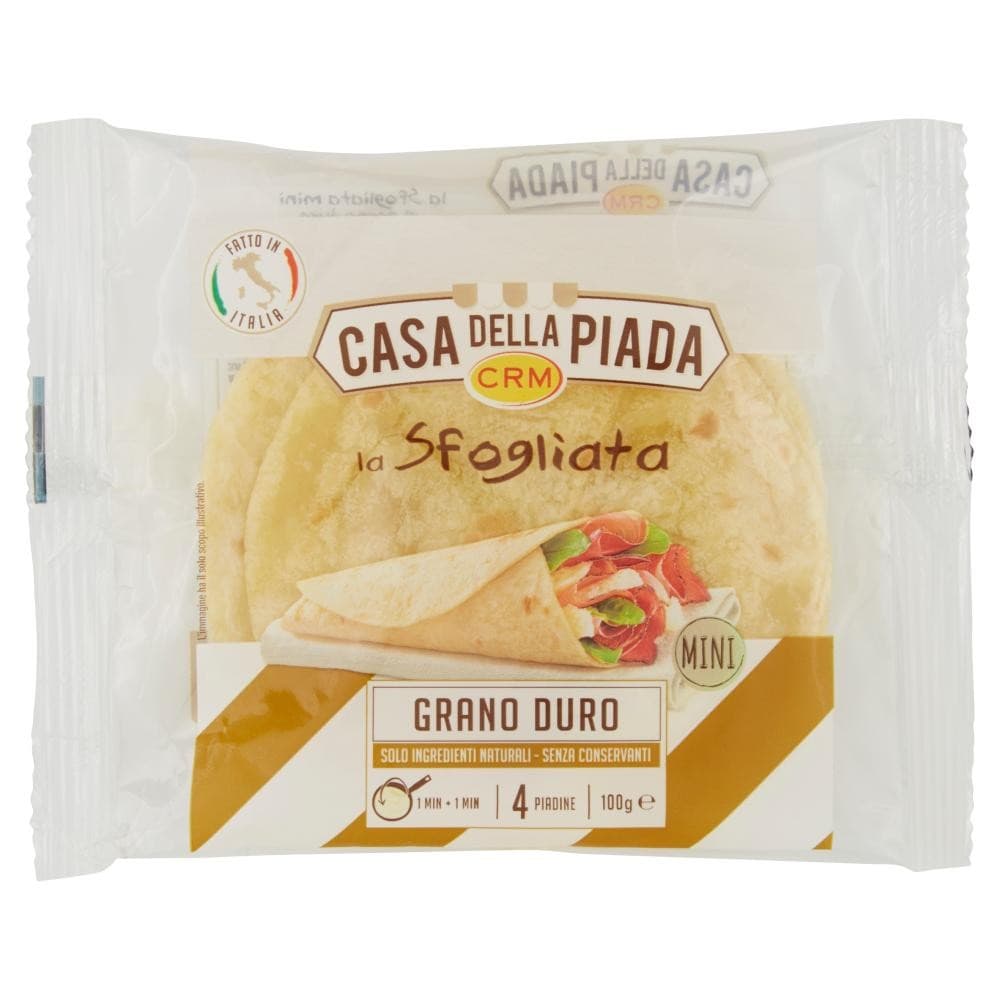 Sfogliata Grano Duro Conf. 4 pz 100 g Casa della Piada in offerta da Carrefour