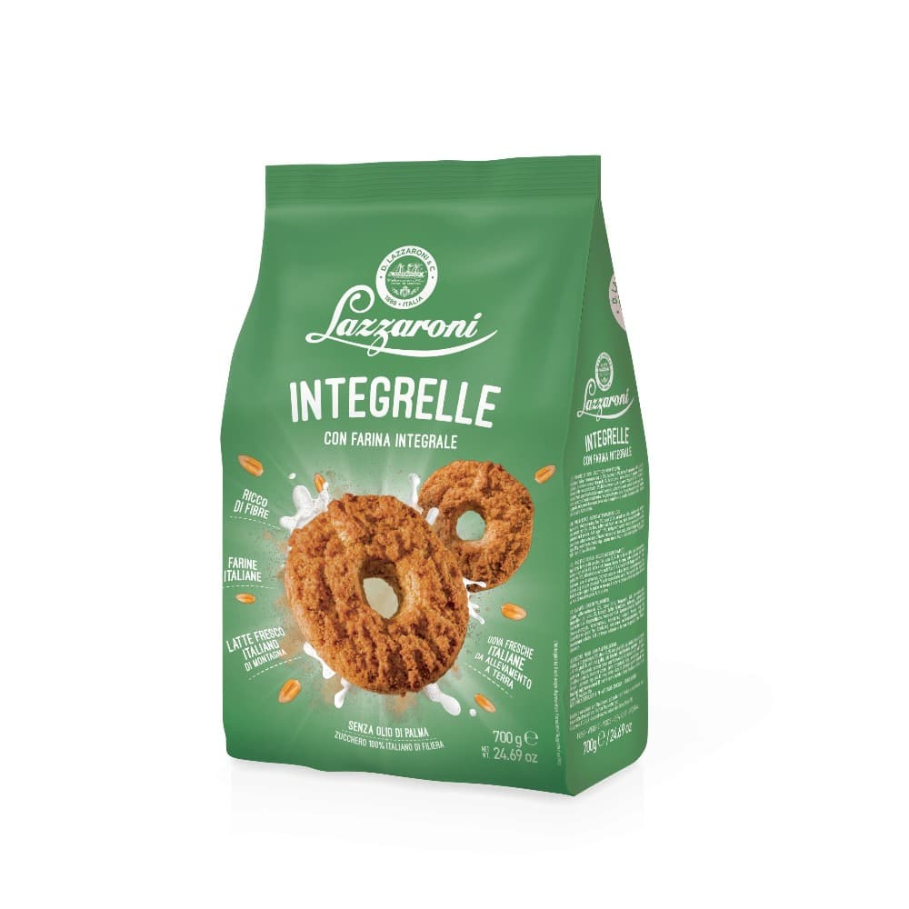 Lazzaroni Integrelle con farina integrale, 700 g – Dpiù
