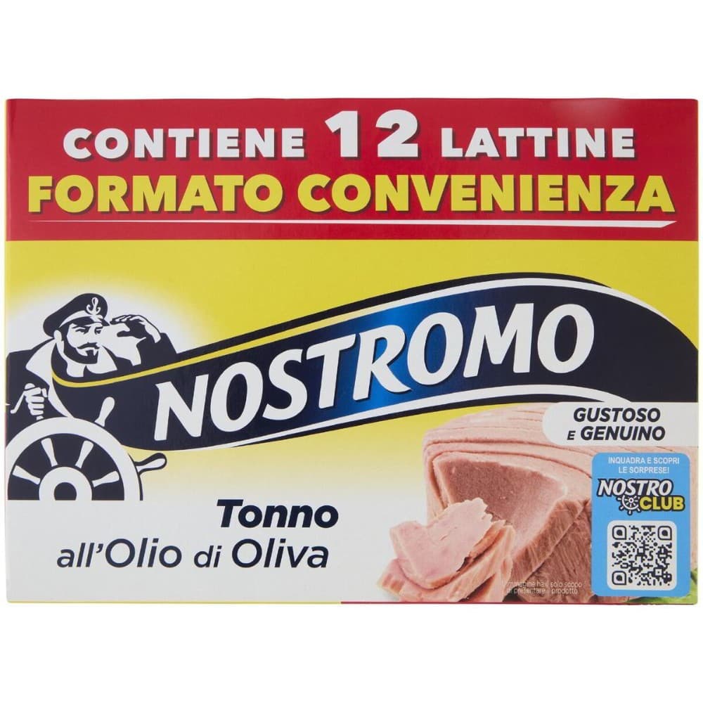 Tonno all'Olio di Oliva Nostromo conf 12 pezzi da 60 g cad 720 g in offerta da Carrefour