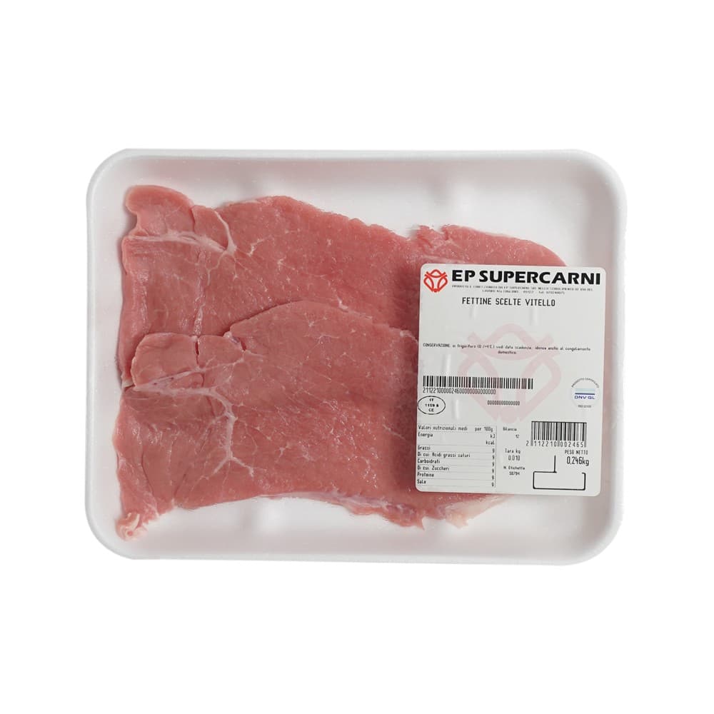 Fettine sceltissime di vitello in offerta da Carrefour